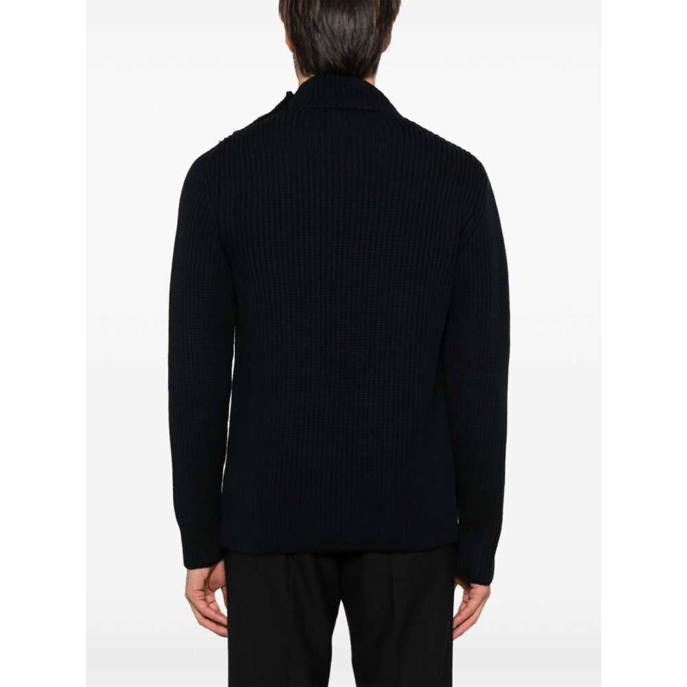 Zanone Wool Sweaters - Blue | Wanan Luxury