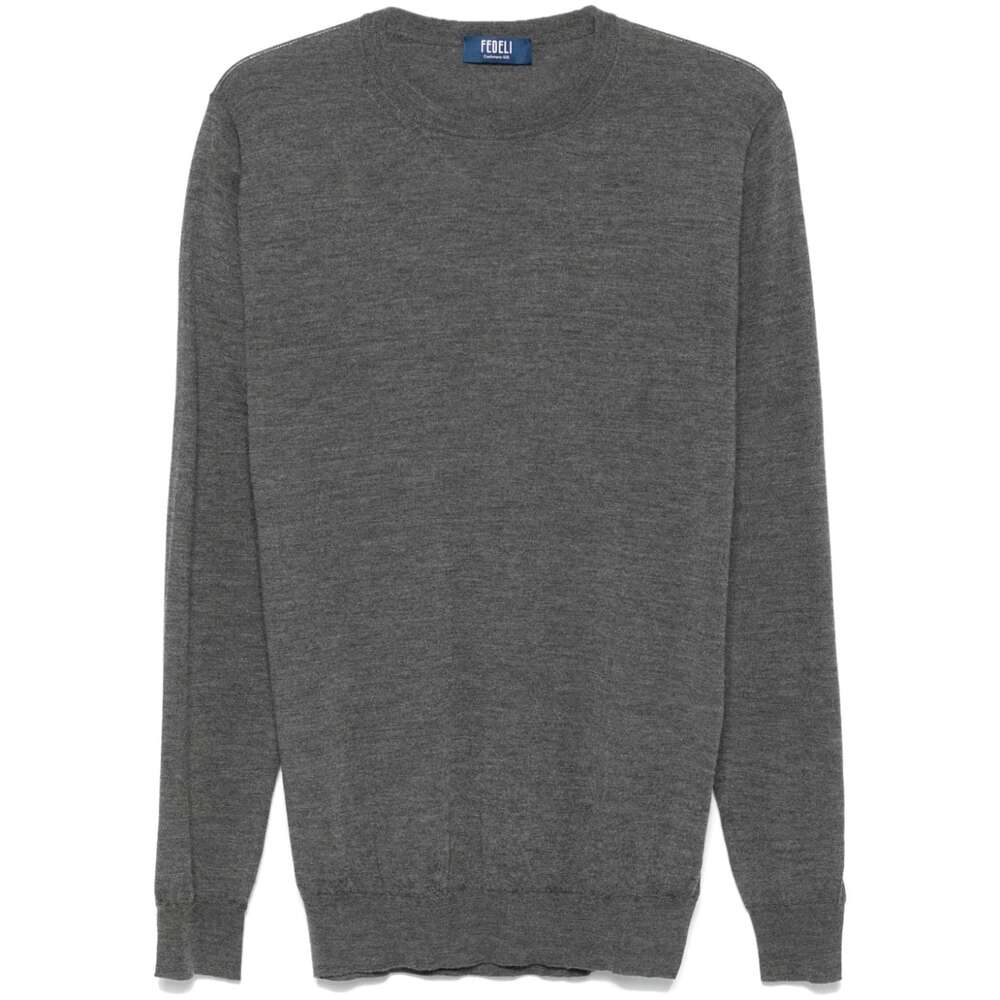 Fedeli Silk Sweaters - Gray | Wanan Luxury