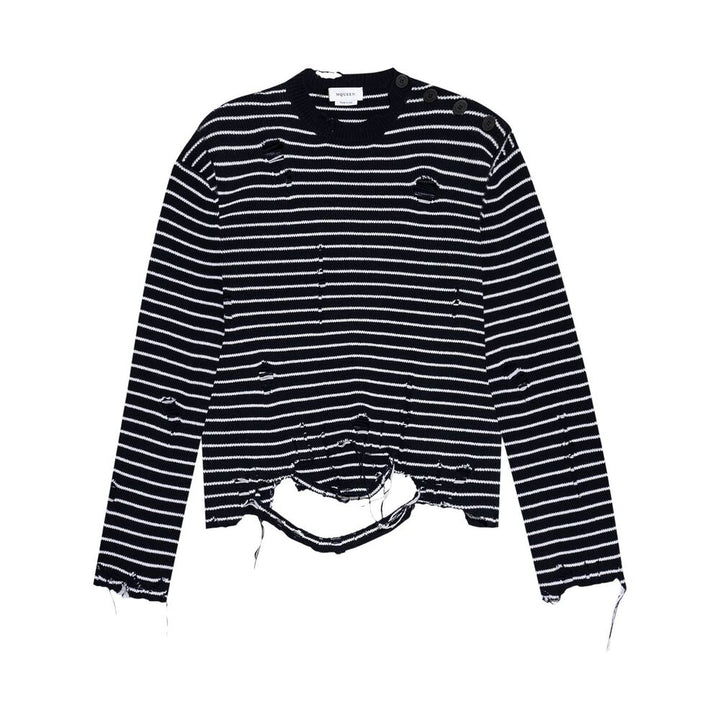 Alexander Mcqueen Wool Sweaters - Blue, White | Wanan Luxury