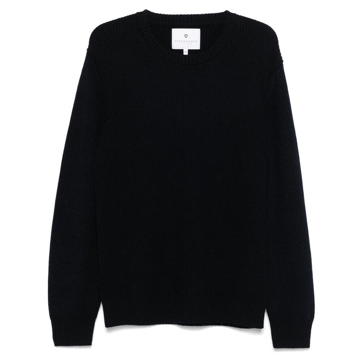 Seven Gauge Wool Sweaters - Blue | Wanan Luxury