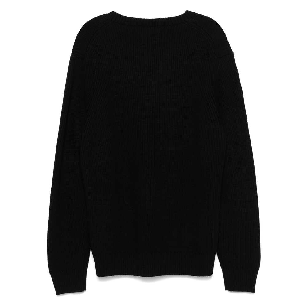 Seven Gauge Wool Sweaters - Black | Wanan Luxury