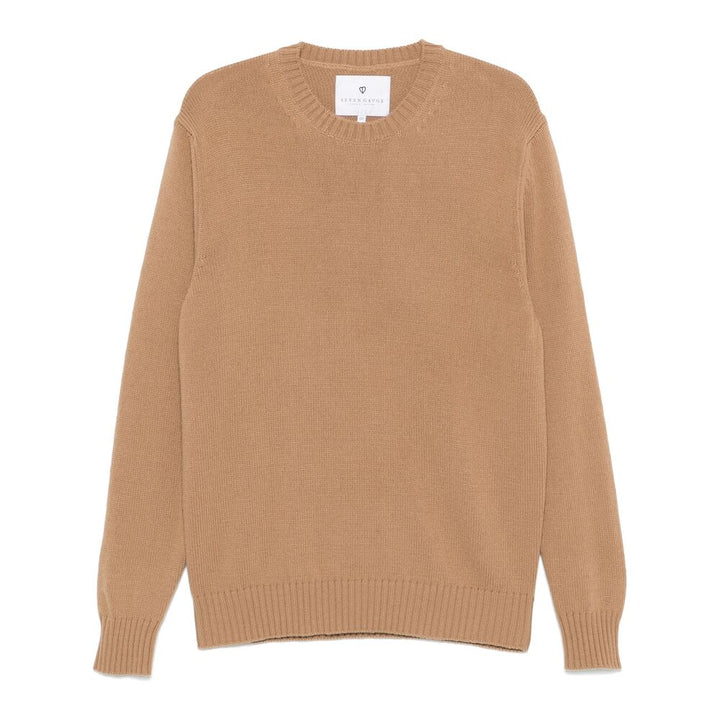 Seven Gauge Wool Sweaters - Brown | Wanan Luxury