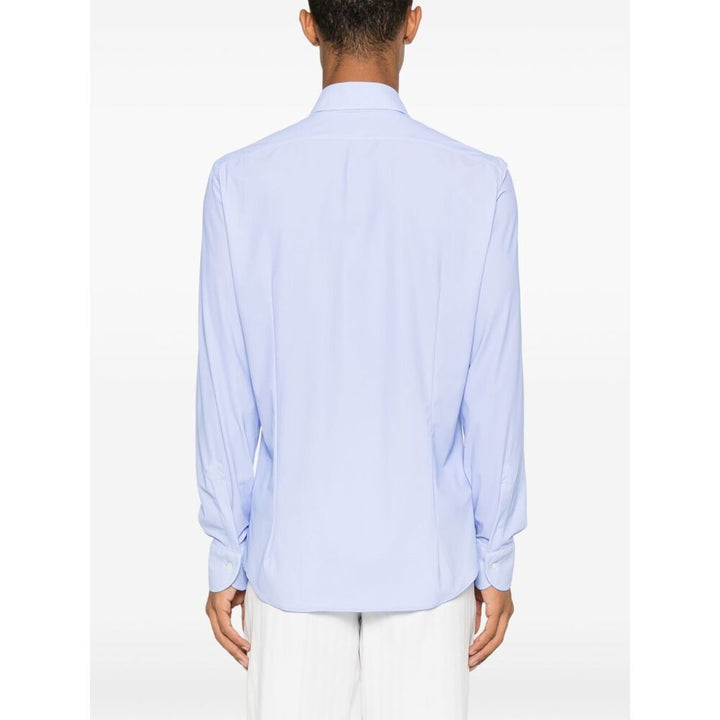 Mazzarelli Nylon Shirts - Blue, White | Wanan Luxury