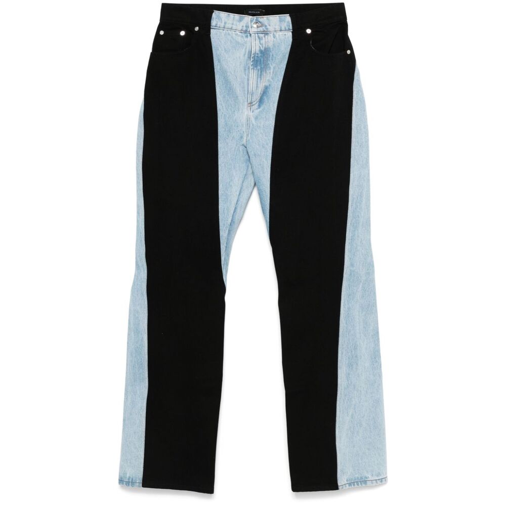 Mugler Pantaloni - Blu, Nero | Wanan Luxury