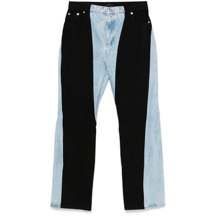 Mugler Pantaloni - Blu, Nero | Wanan Luxury
