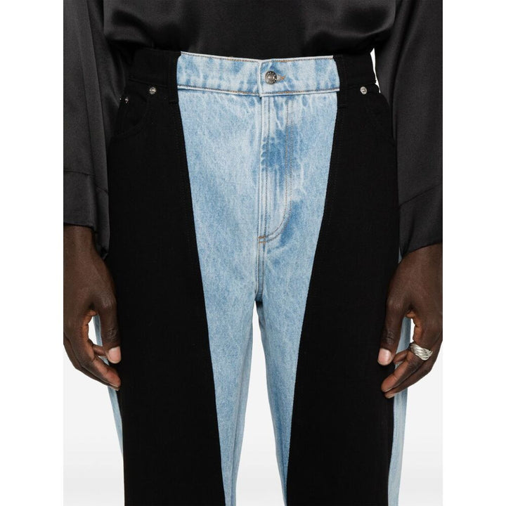 Mugler Pantaloni - Blu, Nero | Wanan Luxury