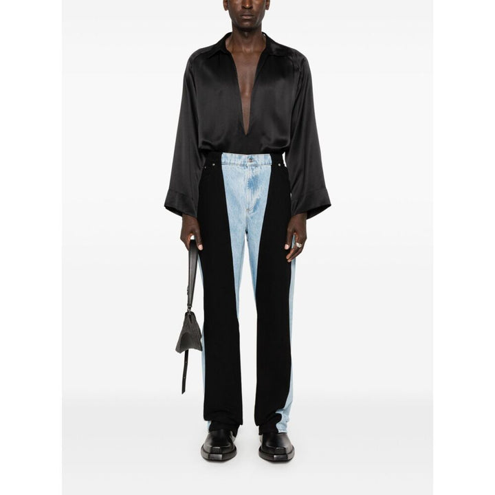 Mugler Pantaloni - Blu, Nero | Wanan Luxury