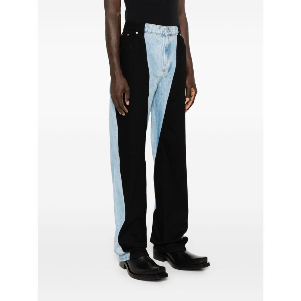 Mugler Pantaloni - Blu, Nero | Wanan Luxury