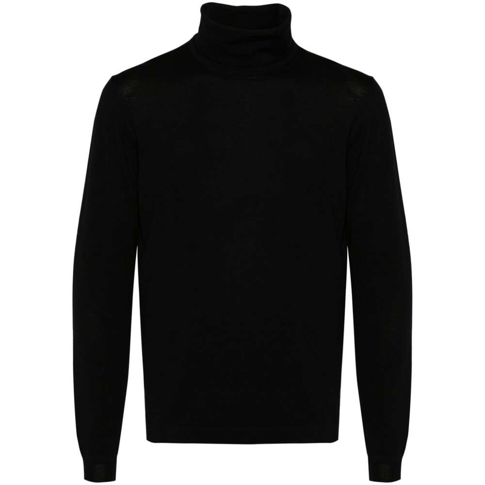 Goes Botanical Wool Sweaters - Black | Wanan Luxury