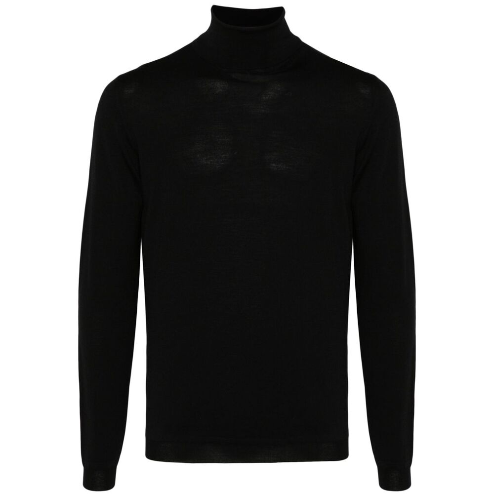 Goes Botanical Wool Sweaters - Black | Wanan Luxury