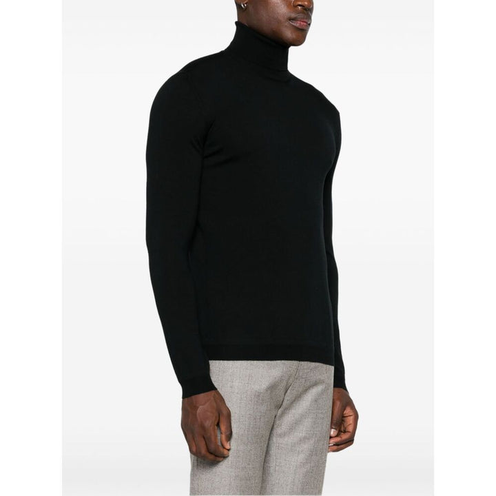 Goes Botanical Wool Sweaters - Black | Wanan Luxury