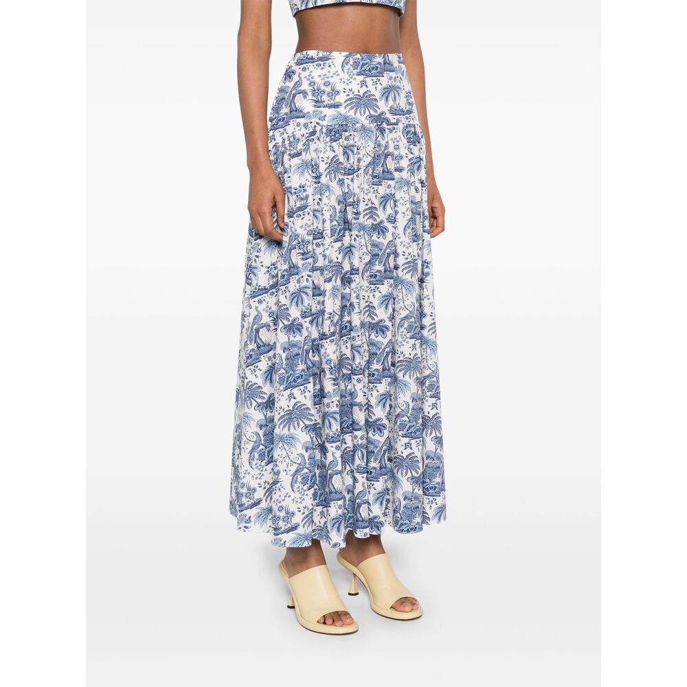 Staud Gonne - Bianco, Blu | Wanan Luxury