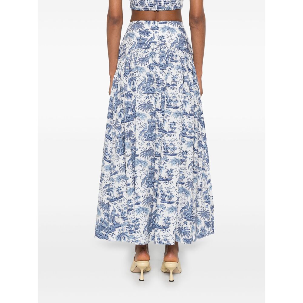 Staud Gonne - Bianco, Blu | Wanan Luxury