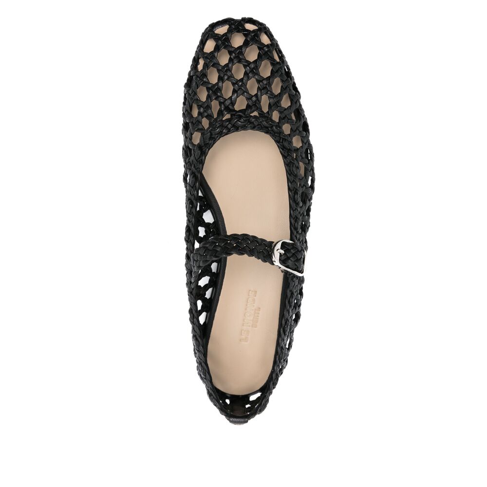 Le Monde Béryl Ballerine - Nero | Wanan Luxury