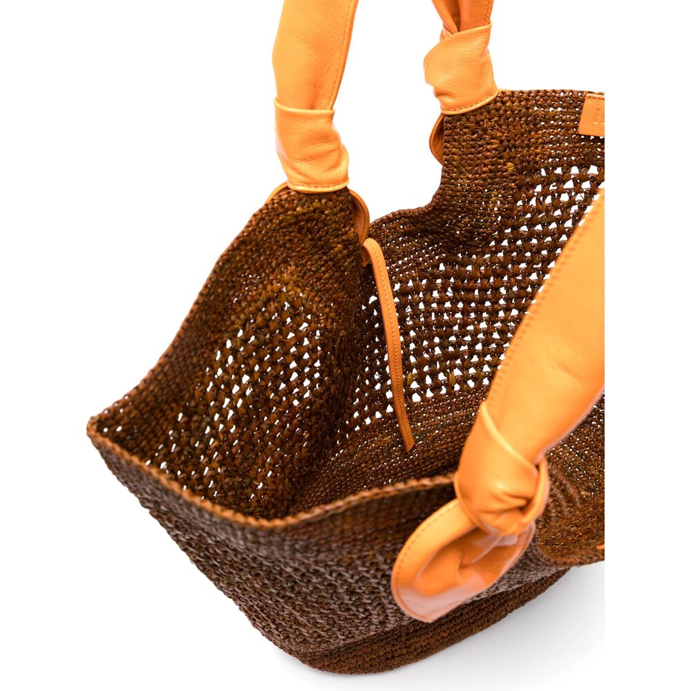 Hereu Tote Bags - Marrone, Arancione | Wanan Luxury