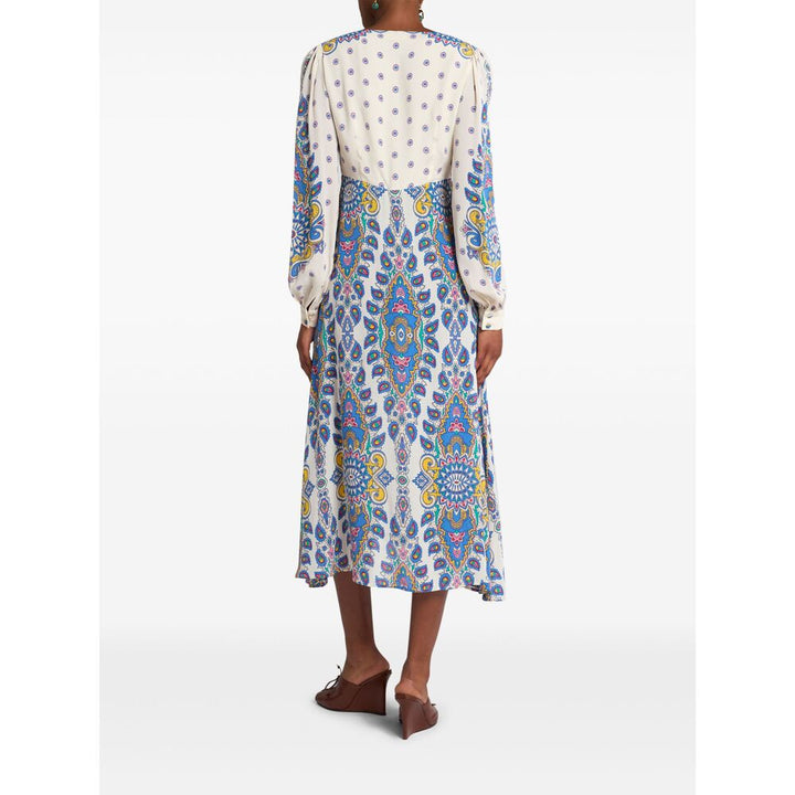 Etro Silk Suits & Dresses - White, Blue | Wanan Luxury