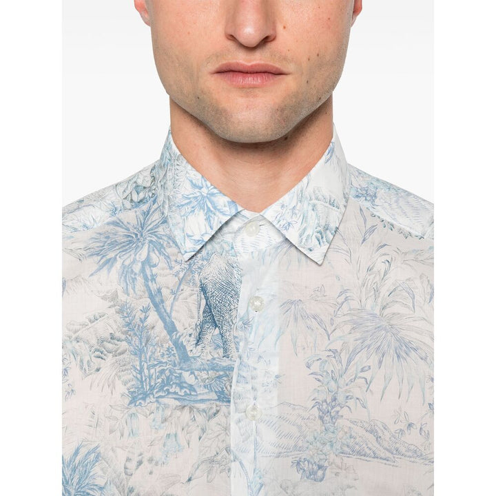 Etro Camicie - Bianco, Blu | Wanan Luxury