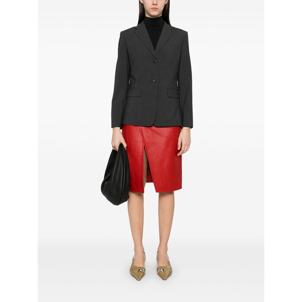 Loulou Studio Silk Skirts - Red | Wanan Luxury