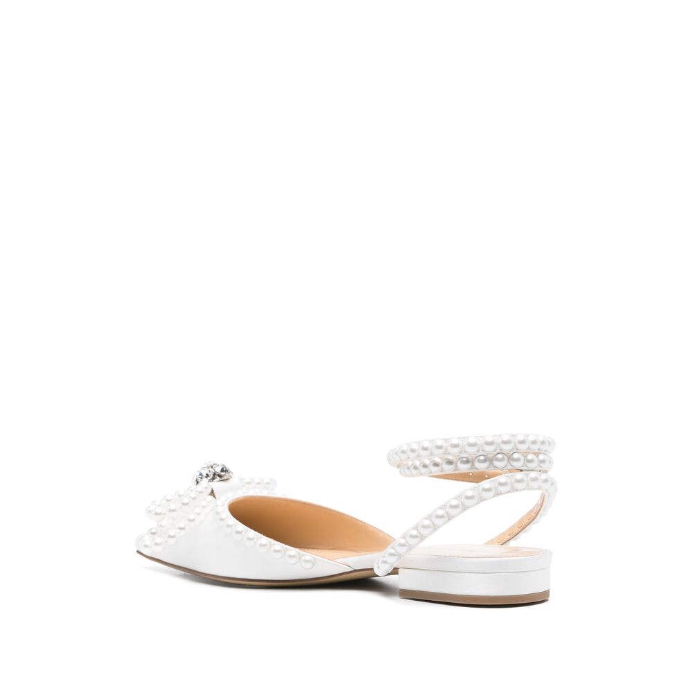 Mach & Mach Ballerine - Bianco | Wanan Luxury