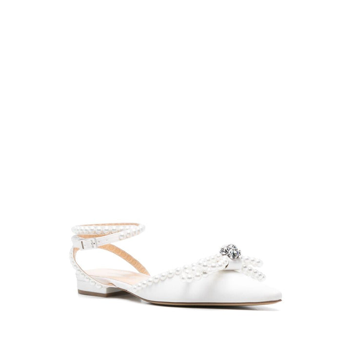 Mach & Mach Ballerine - Bianco | Wanan Luxury