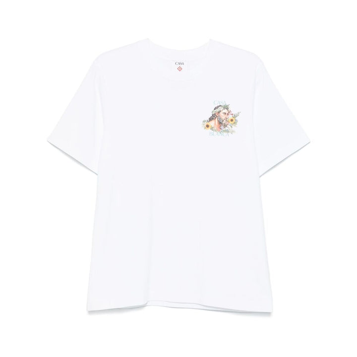 Casablanca T Shirt - Bianco | Wanan Luxury