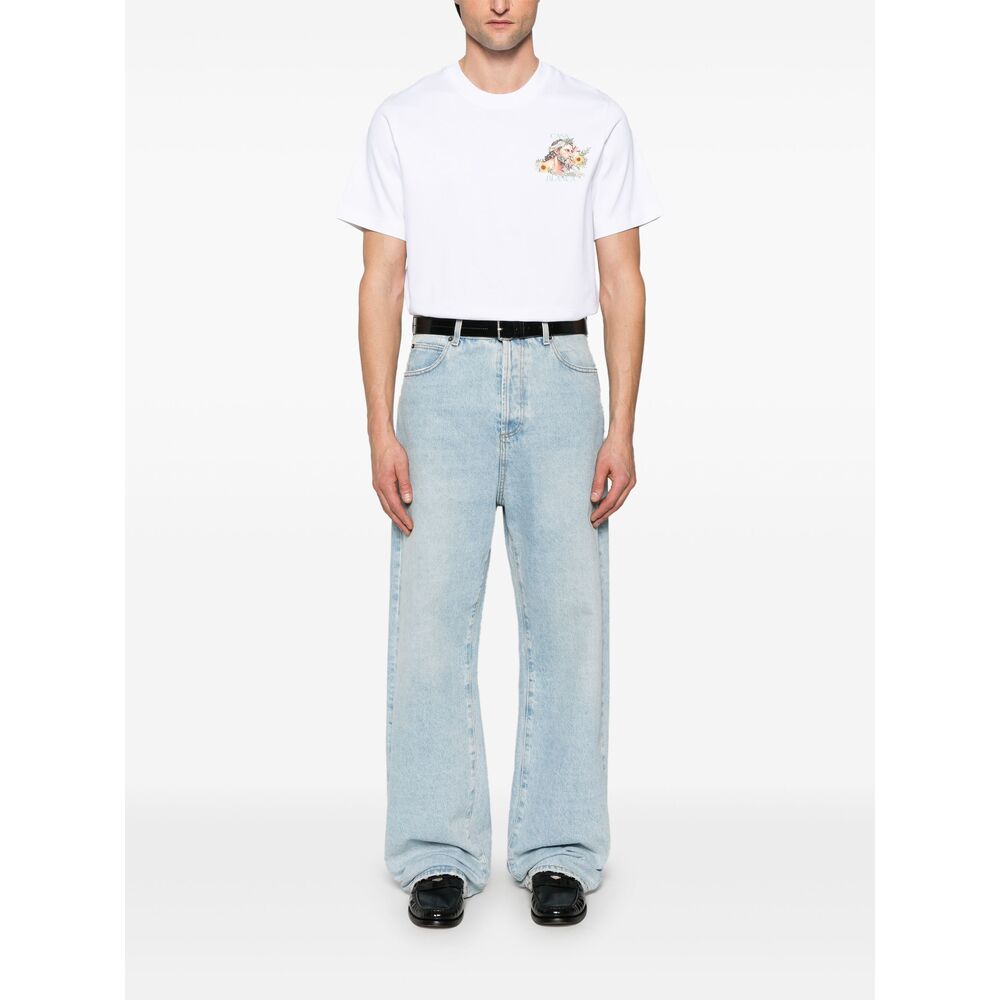 Casablanca T Shirt - Bianco | Wanan Luxury
