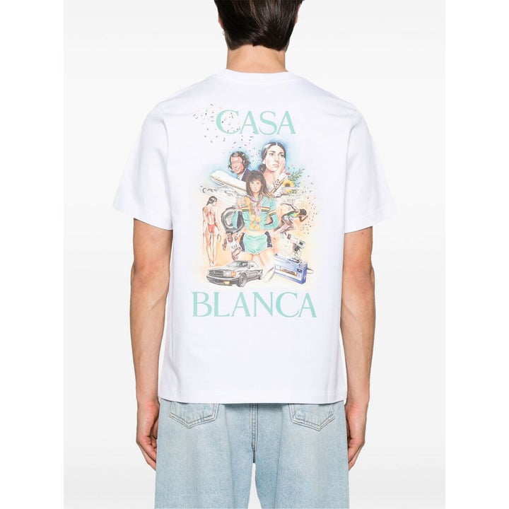 Casablanca T Shirt - Bianco | Wanan Luxury