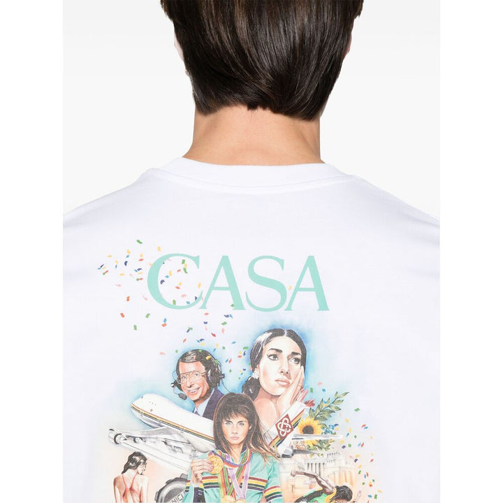 Casablanca T Shirt - Bianco | Wanan Luxury
