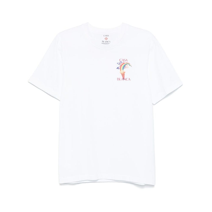 Casablanca T Shirt - Bianco | Wanan Luxury