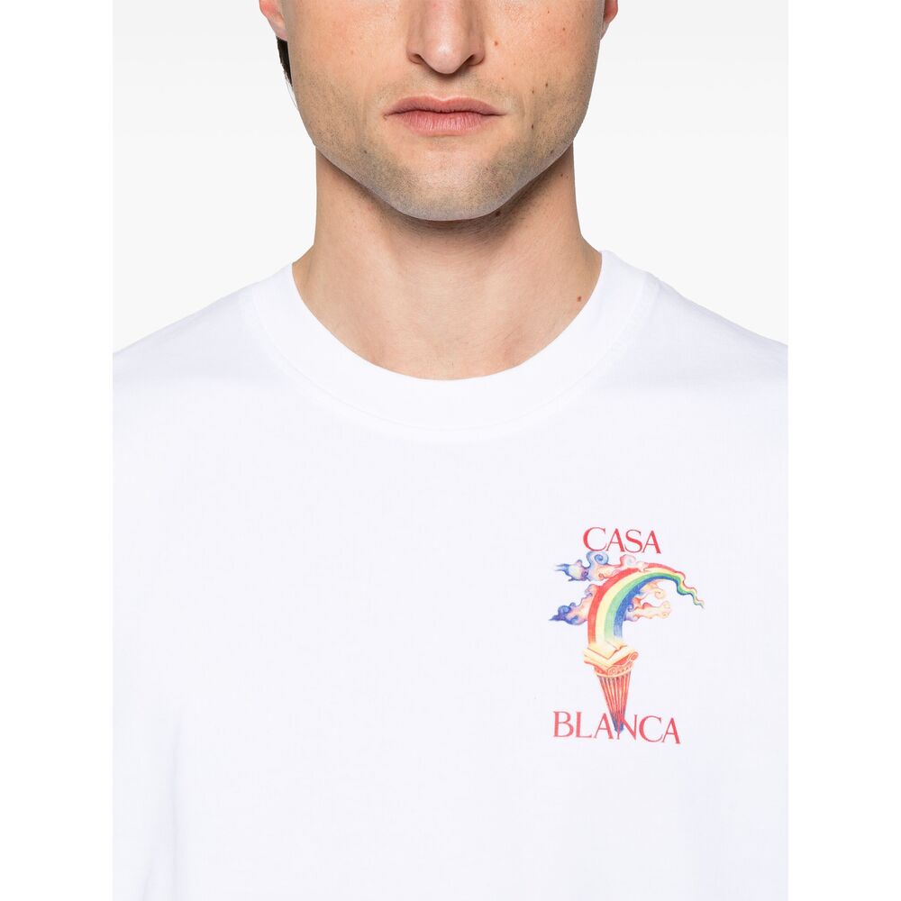 Casablanca T Shirt - Bianco | Wanan Luxury