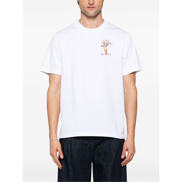 Casablanca T Shirt - Bianco | Wanan Luxury