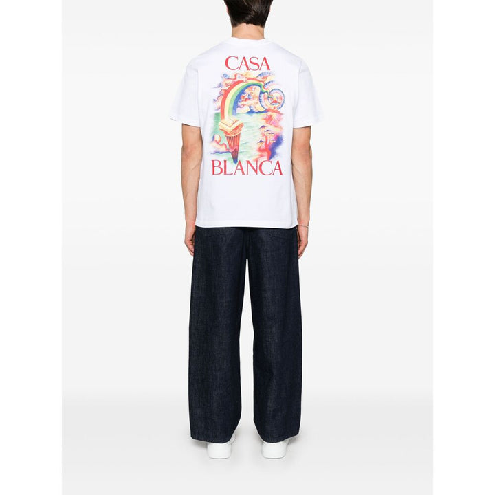 Casablanca T Shirt - Bianco | Wanan Luxury