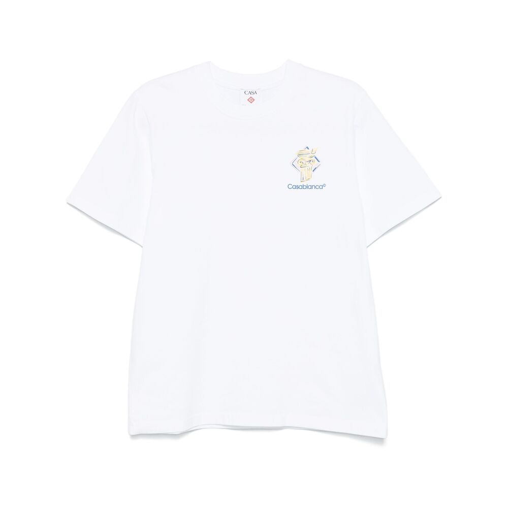 Casablanca T Shirt - Bianco | Wanan Luxury