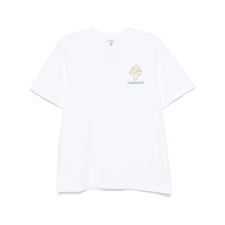 Casablanca T Shirt - Bianco | Wanan Luxury