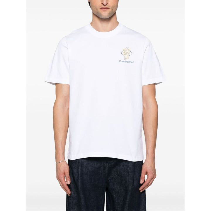 Casablanca T Shirt - Bianco | Wanan Luxury