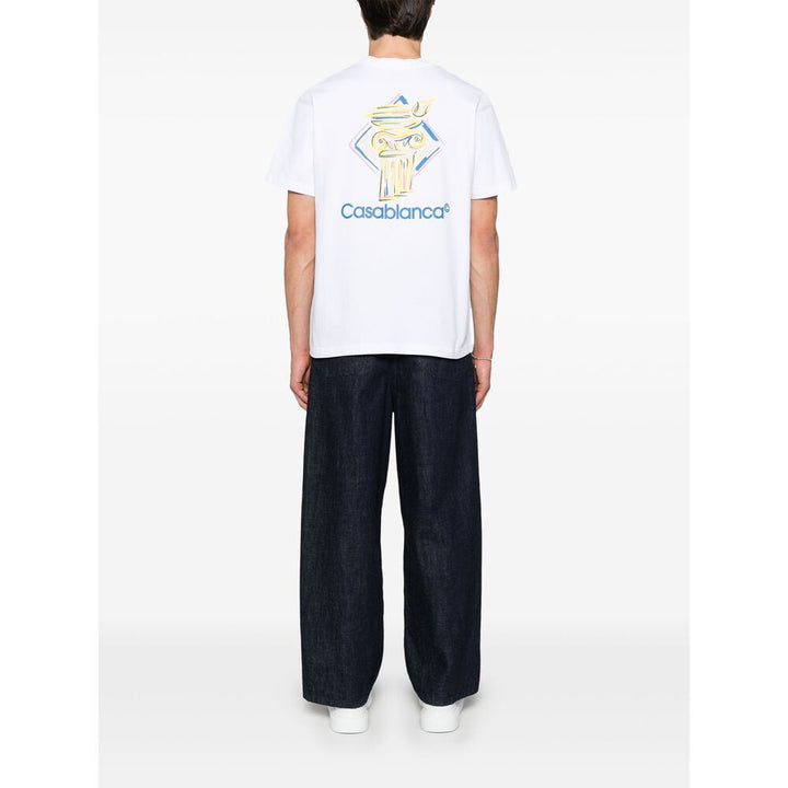 Casablanca T Shirt - Bianco | Wanan Luxury