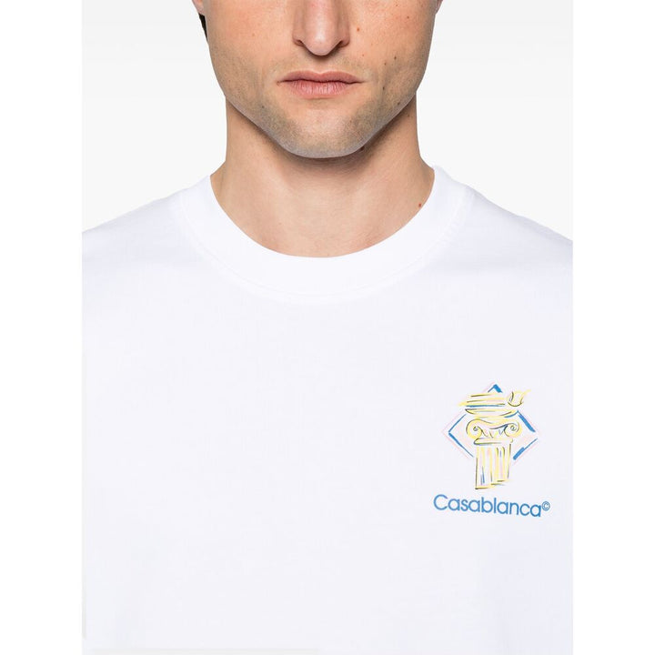 Casablanca T Shirt - Bianco | Wanan Luxury