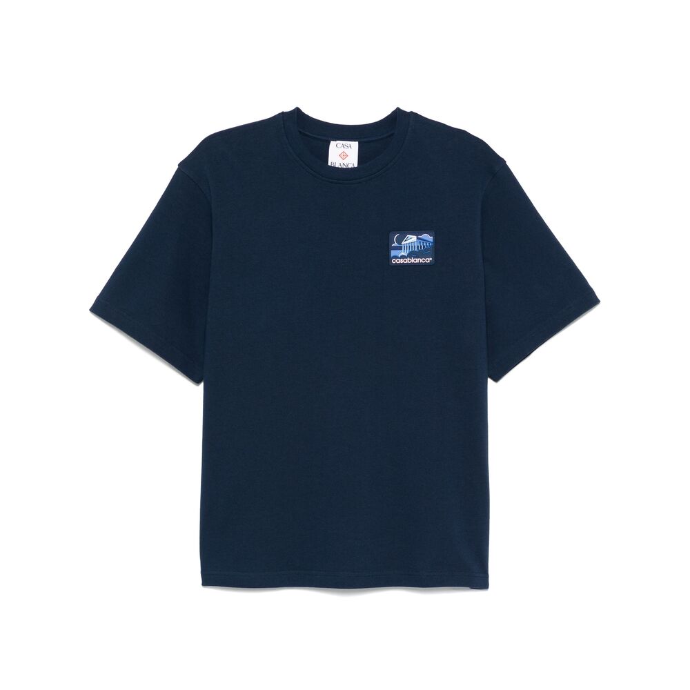 Casablanca T Shirt - Blu | Wanan Luxury