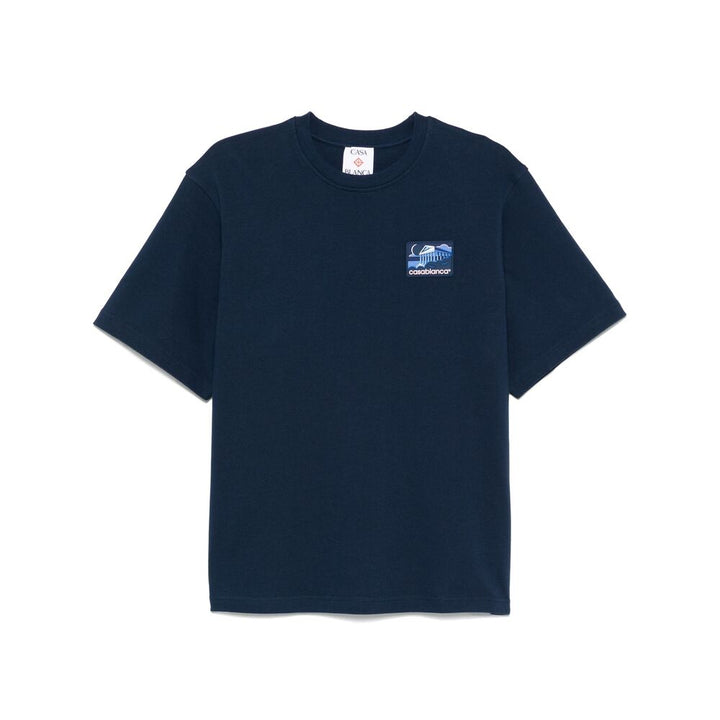 Casablanca T Shirt - Blu | Wanan Luxury
