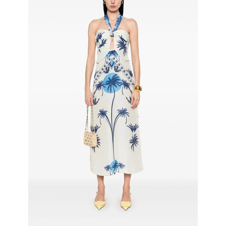 Raquel Diniz Abiti - Bianco, Blu | Wanan Luxury