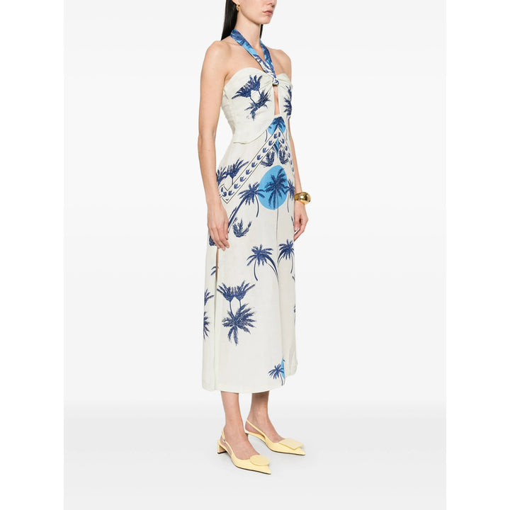 Raquel Diniz Abiti - Bianco, Blu | Wanan Luxury