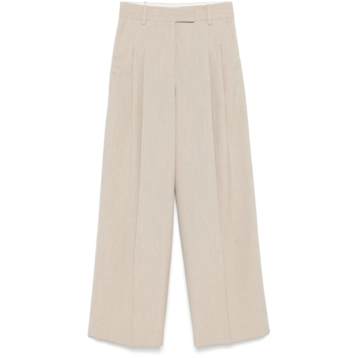 By Malene Birger Neutral Pants - Neutral | Wanan Luxury