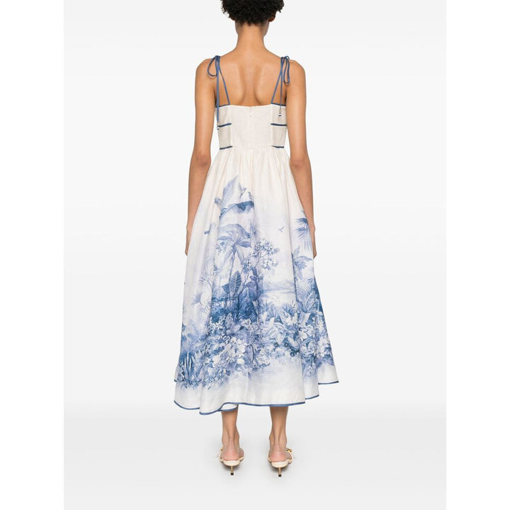 Zimmermann Abiti - Bianco, Blu | Wanan Luxury