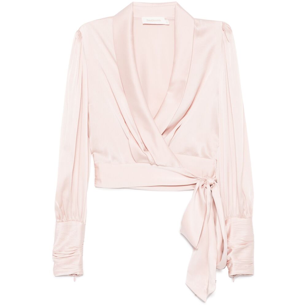 Zimmermann Silk Tops - Pink | Wanan Luxury