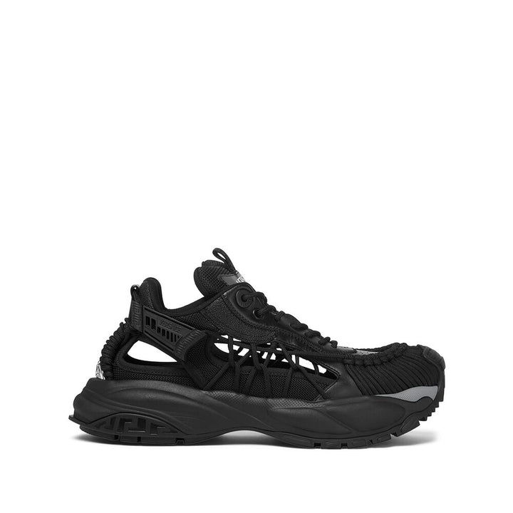 Versace Silk Sneakers - Black | Wanan Luxury