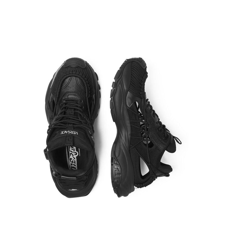 Versace Silk Sneakers - Black | Wanan Luxury