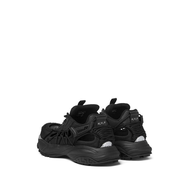 Versace Silk Sneakers - Black | Wanan Luxury