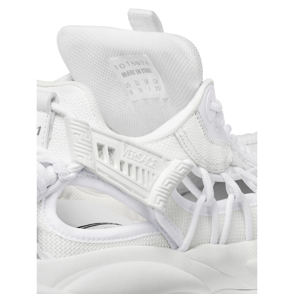 Versace Silk Sneakers - White | Wanan Luxury