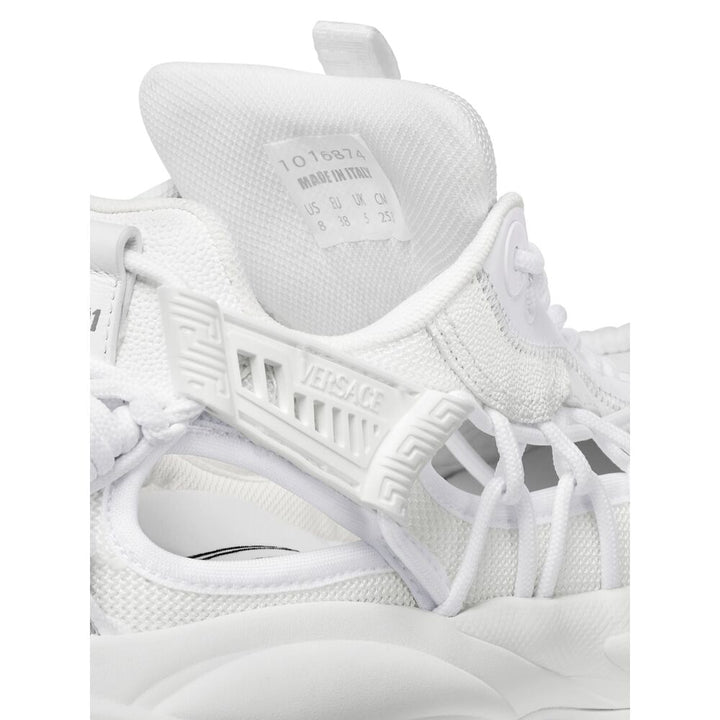 Versace Silk Sneakers - White | Wanan Luxury