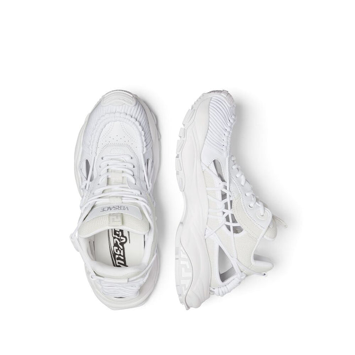 Versace Silk Sneakers - White | Wanan Luxury